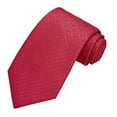 thumbnail image 6 of Jacob Alexander Men's Woven Diamond Grid Pattern Regular Neck Tie - Red Blue, 6 of 7