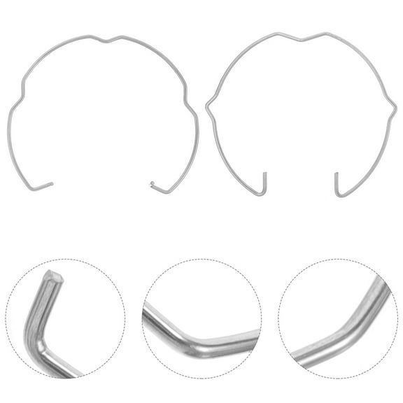 6pcs Heavy Duty Lamp Fixing Buckles for Downlights Silver Manganese Steel Clips for Recessed Lights