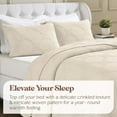 thumbnail image 4 of Superior Tanta Cotton Woven Coverlet, King, Ivory, 4 of 11