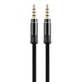 thumbnail image 1 of Audio Line Firm Corrosion-resistant Metal Firm Braided Stereo Cord for MP3,Black, 1 of 8