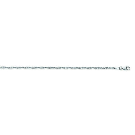 925 Sterling Silver 1.7 Singapore Chain in 16 inch, 18 inch, 20 inch, & 24