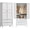 White, variant on SENYUM Upgrade Metal Storage Cabinets Locker with Lock Door, Clothing Coat Steel Storage Freestanding Wardrobe for Office, Home, School, Employee,Gym,Fire Department