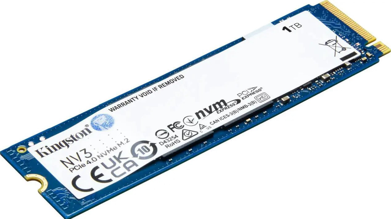 [動作確認済み]kingston M.2 NV3 1TB Kingston NV3 1TB M.2 2280 NVMe SSD PCIe 4.0 Gen 4x4 Up to 6000 MB