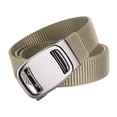thumbnail image 2 of yuksok Nylon Belt for Men Casual Automatic Belt Buckle for Hiking Mountain Climbing beige, 2 of 9