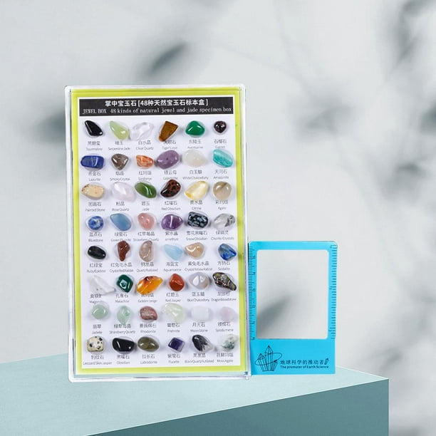 NATIONAL GEOGRAPHIC Rock Tumbler Refill â€“ Mega Madagascar Gemstone Pack,  3 lb of Gemstones Including Rose Quartz, Jasper, Labradorite, & More,  Tumbler Grit & Jewelry Settings 