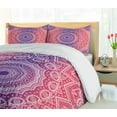 thumbnail image 5 of Ambesonne Pink and Purple Duvet Cover Sets, Myriad Realms, 2-Queen, Violet Hot Pink, 5 of 7