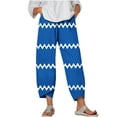thumbnail image 2 of Dwaogom Women's Summer Comfortable And Fashionable Printed Cropped Pants Fleece Lined Leggings Women Warm Yoga Pants For Women, 2 of 5