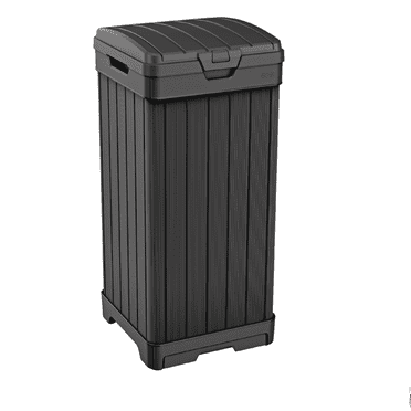 Keter 060-3512-0 O Baltimore Outdoor Garbage Bin, Black, 106-L