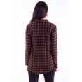 thumbnail image 2 of Scully HC920-BRN-S Women Plaid Button Shirt, Brown - Small, 2 of 2
