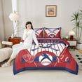 thumbnail image 4 of Castle Fairy Boys Girls Baseball Print Bedding Comforter Set 2pcs,Ball Game Twin Comforter Sets Microfiber,Sport Theme Breathable Bedding Set,Microfiber Bedroom Decor,Reversible, 4 of 8