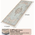 thumbnail image 2 of Boho Pink Cushioned Anti Fatigue Kitchen Floor Mats, Comfort Kitchen Rugs Standing Desk Mat for Kitchen, Office, Laundry, Sink, 17\u201dx47\u201d Waterproof Non Slip Padded Kitchen Mat, 2 of 6