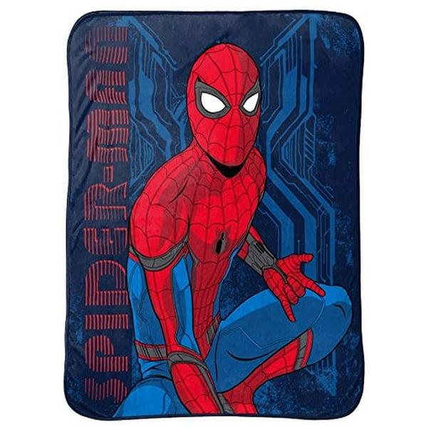 Marvel Spiderman Homecoming Plush Throw Blanket - Spider-Man Microplush 50x60 - Walmart.com