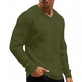 thumbnail image 3 of fatyb Men's Long Sleeve T Shirts Big and Tall V Neck Loose Tops Lightweight Casual Basic Tee for Men, 3 of 7