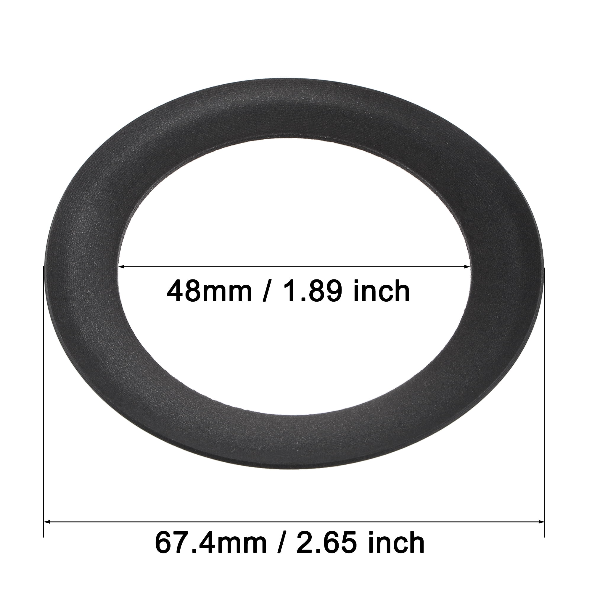 uxcell Air Compressor Compression Piston Ring Replacement Part 67.4mm OD 48mm ID 0.8mm Thickness Dark Gray