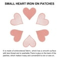 thumbnail image 4 of Uxcell Hearts Patches Dark Pink Iron-On Patch Sew Embroidered Applique 2.8x2.68 Inch Clothing Repair Backpack 10Pcs, 4 of 6