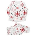 thumbnail image 2 of Odeerbi Christmas Pajamas for Family Holiday Long Sleeve Family Christmas Pajamas Matching Sets Toddler Parent Child Printed Loungewear Set Two-Piece Sleepwear Xmas PJs Set Black, 2 of 8
