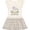 Natural with Stripes, variant on Inktastic I'll Never Forget That My Great Aunt Loves Me Cute Elephants Girls Toddler Dress