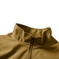 thumbnail image 7 of Mens Fall Jackets Zip Up Stand Up Collar Elastic Cuffs Trendy Casual Motorcycle Coats with Pocket Yellow XXL, 7 of 7