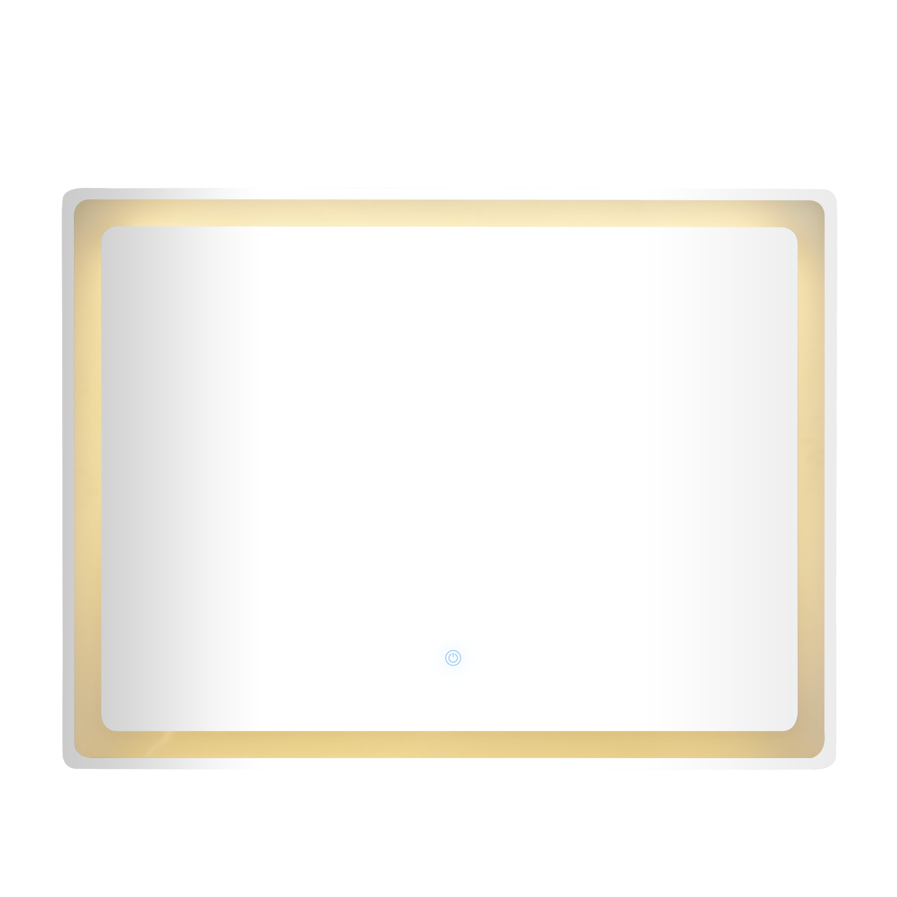 DecMode 39" x 30" Silver LED Mirror