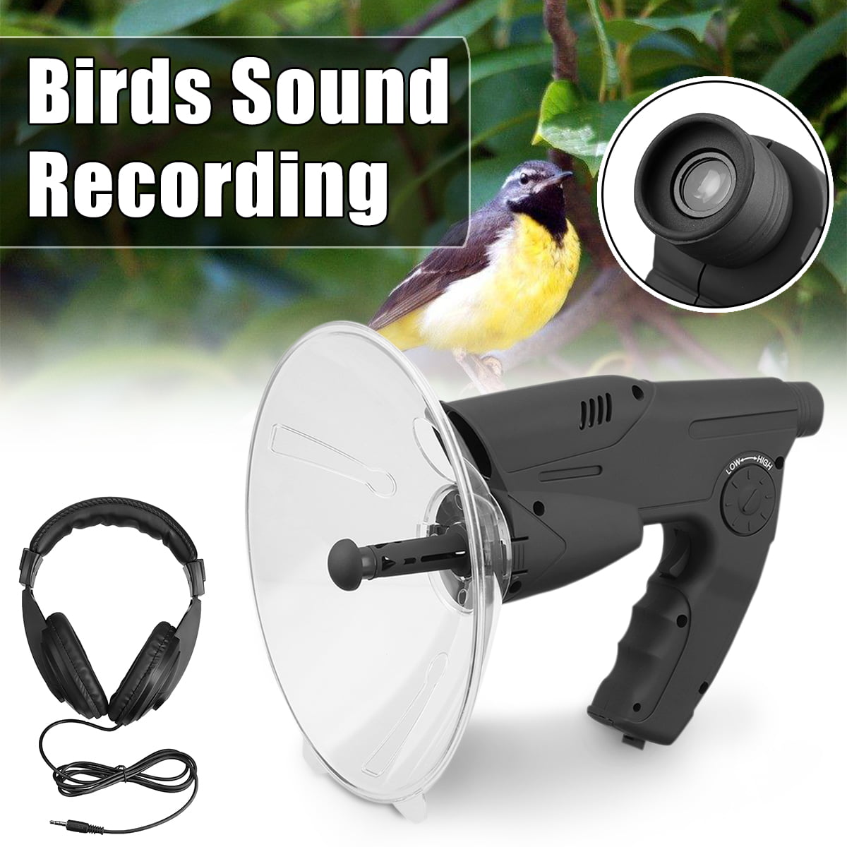 Extreme Sound Amplifier Spy Ear Listening Device Nature Observing -