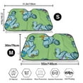 thumbnail image 3 of Balery Motorcycle Riding Dinosaur Print Car Windshield Sun Shade,Windshield Sunshade for Car Pickup Truck SUV Accessories-Small, 3 of 7