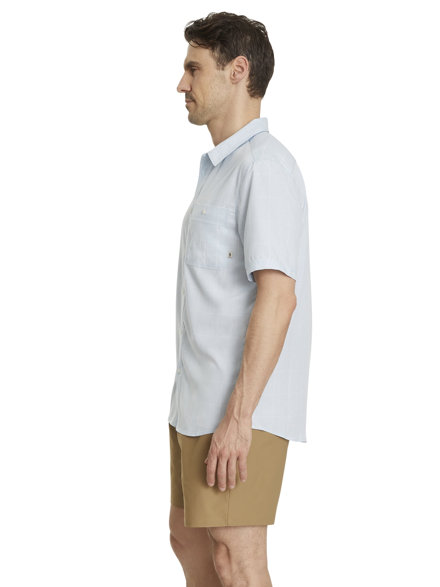 Bass & Co Men's Short Sleeved Plaid Shirt, Sizes S-3XL
