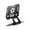 Black, variant on Double Axises Adjustable Foldable Tablets Stand With 360 Swivels Base And AntiSlip Design For Pad Air
