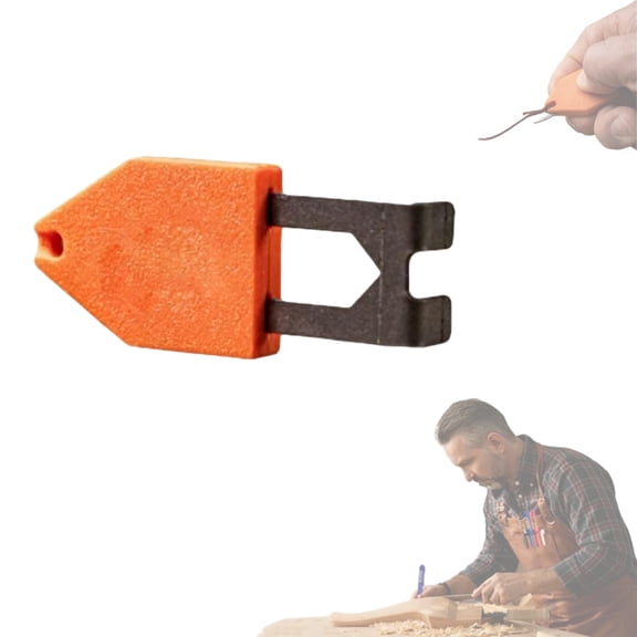 Rope Anchor Hook, One-Handed Chalk Line Anchor Tool, Instant Fixing No Nails or Clamps Needed, Portable Carpentry Layout Tool for Woodworking, Roofing, Framing & Home Projects