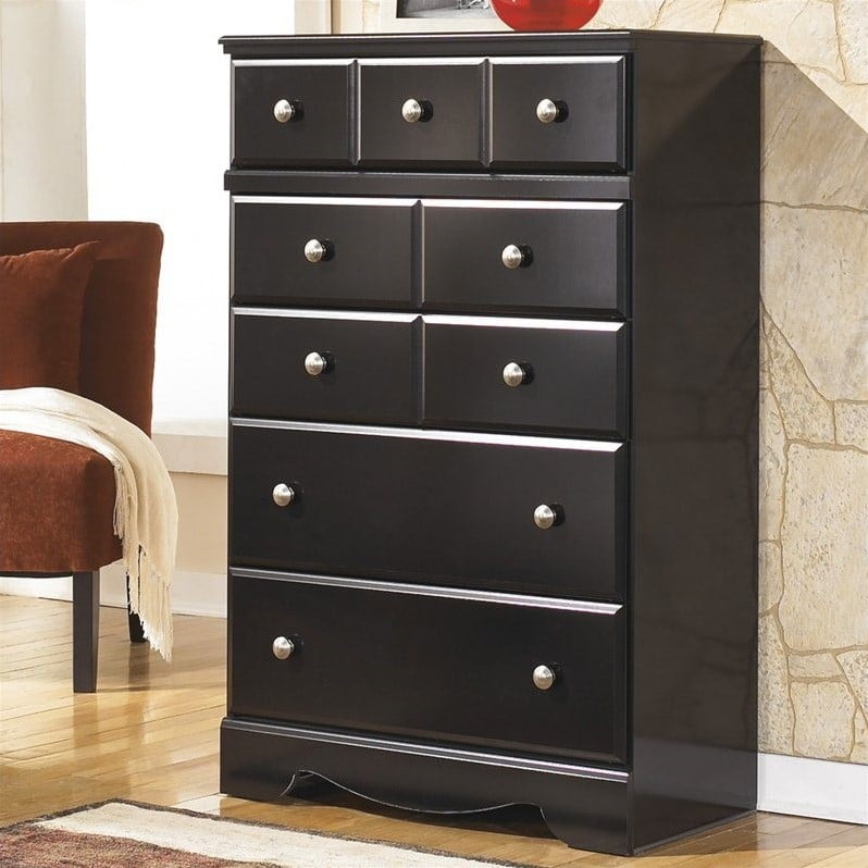 Dresser Almost Black Signature Design by Ashley BrickSeek