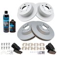 thumbnail image 2 of TRQ Front & Rear Ceramic Brake Pad & Coated Rotor Kit w/Fluids for Toyota Camry BKA23014, 2 of 6