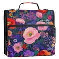 thumbnail image 5 of FORMRS Zipper Binder with Shoulder Strap 2-inch Ring 500 Sheet Capacity File Bag, Beautiful Floral Pattern, 5 of 5