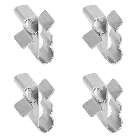 Riousery 50Pcs Photovoltaic Cable Clip Wire Clamp Cord Fixing Holder Set Kit for Solar Panel PV, Stainless Steel Frame Wire Management Organizer, 2-6mm², Silver [cite: 12, 13]