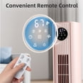 thumbnail image 5 of FREE VILLAGE 36 inch Tower Fan Portable Floor Fans,85°Oscillating Fan Quiet Cooling 12H Timer Remote Control Standing Bladeless Electric 3 Wind Speeds 4 Modes Bedroom Drom Office,Pink, 5 of 8