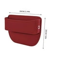 thumbnail image 4 of 11.8x2x7.9in 2025 Upgraded Car Seat Storage Box - Leather Universal Organizer with Anti-Slip Elastic Sponge, Car Seat Gap Filler for SUV/Truck(Red), 4 of 7