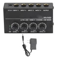 thumbnail image 3 of Portable Metal Sound Mixer,4 Channel Mixer AC Mini Sound Mixer Channel Compact Mixer Exceptional Value, 3 of 8