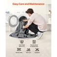 thumbnail image 6 of 25 lbs 60 x 80 large weighted blanket, 250-310 lbs breathable adult, gray for anxiety relief and sleep assistance, 6 of 10