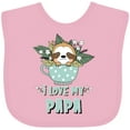 thumbnail image 3 of Inktastic Teacup Raccoon I Love My Papa Boys or Girls Baby Bib, 3 of 4