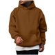 thumbnail image 1 of pstuiky camisas de manga larga para hombre, Sudadera con capucha de manga larga para hombre, estilo casual, con bolsillos, color liso salir tops xxxl, 1 of 4
