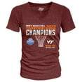 thumbnail image 2 of Women's Blue 84 Maroon Virginia Tech Hokies 2022 ACC Men's Basketball Conference Tournament Champions V-Neck T-Shirt, 2 of 3