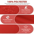 thumbnail image 3 of Snubbull 9 Pcs Outdoor Patio Cushion Covers with 4 Size, Waterproof & Zippered, Red, 3 of 7