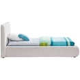 thumbnail image 5 of Meridian Furniture Nash Boucle Fabric Twin Bed, Cream, 5 of 12