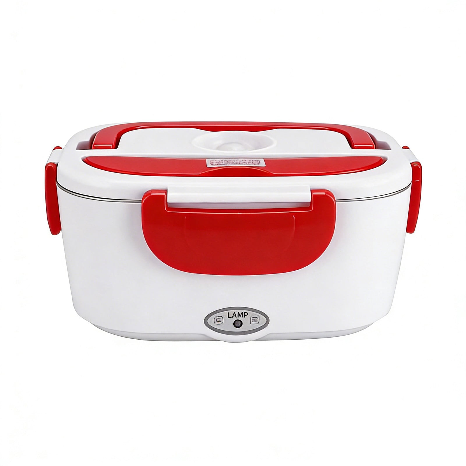 Electric Lunch Box Food Warmer with Plastic Liner: 40W Heated Lunch Box for Adults, 1.8L Portable Fast Heating Lunchbox Food Heater for Car, Truck, Work, Travel Loncheras Para Hombres(Red)