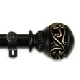 thumbnail image 2 of Claudia 1" Curtain Rod 66-120 inch - Black, 2 of 2