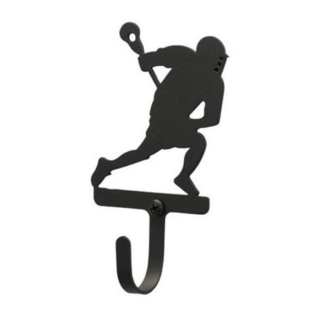 Village Wrought Iron WH-192-S Lacrosse Player - Wall Hook