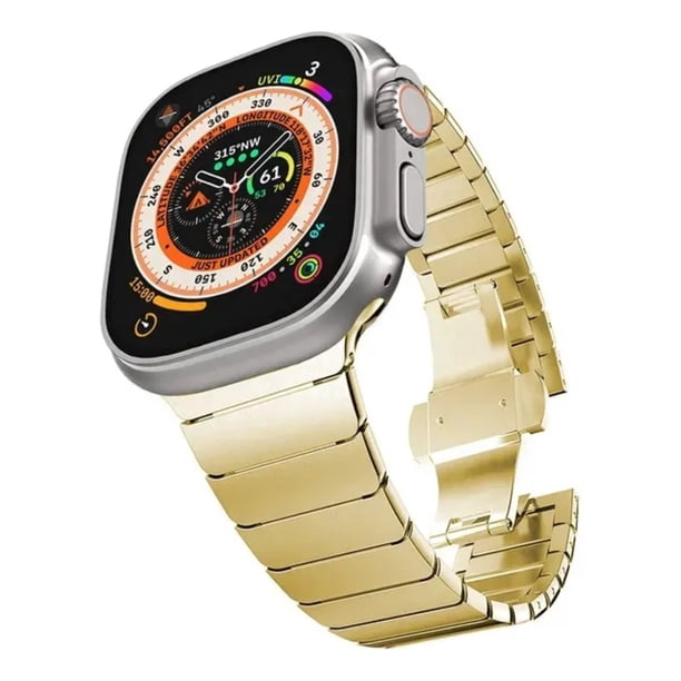 Correa compatible con Apple Watch, Acero Inoxidable, Todas las Series