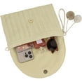 thumbnail image 5 of Kukuzhu Women Straw Crossbody Handbag Woven Shoulder Bag Summer Beach Envelope Clutch Purse with Pom Poms, 5 of 7