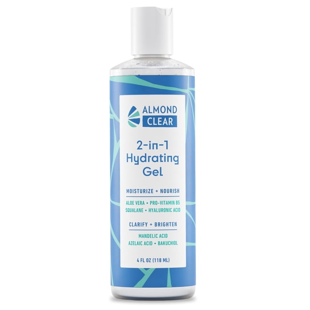 Gel hidratante 2 en 1 Almond Clear con ácido mandélico, 120 ml