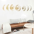 thumbnail image 4 of Background Sticker, Wall Decal, Moon Phase Pattern Art Decal PVC For Bedroom Decorating Living Room Home Children Room, 4 of 8