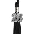 thumbnail image 2 of Endea Graduation Black Graduation Tassel with Silver Date Drop, 2 of 2