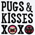 thumbnail image 2 of CafePress - Pugs & Kisses Black Text Stacked Body Suit - Baby Light Bodysuit, Size Newborn - 24 Months, 2 of 4